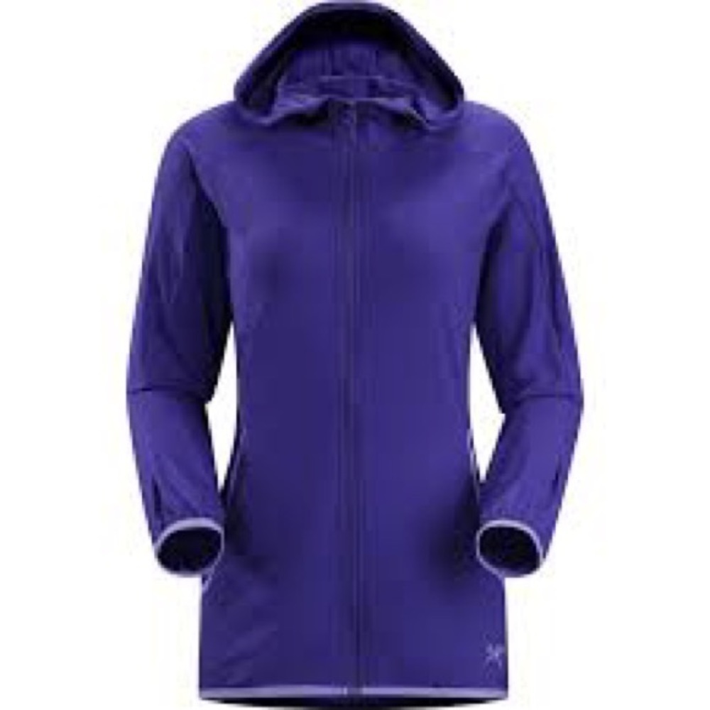 Arc’Teryx Soltera Purple Mid-Layer Hooded Jacket Medium